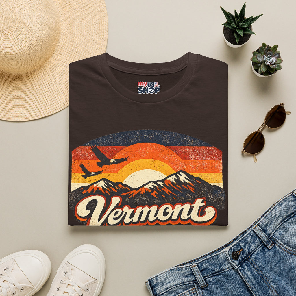 America 250 Vermont Sunset T-Shirt – Vintage Mountains
