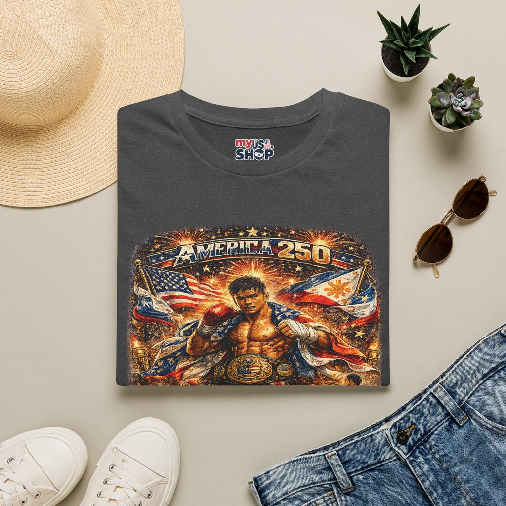 Filipino Pride 'Pinoy Heart' Graphic — America 250 Patriotic Design