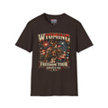 America 250 Freedom Tour T-Shirt — Wyoming Patriotic Rodeo USA Graphic Tee