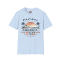 America 250 Pacific Sunset T-Shirt — Vintage Coastal Palm Beach Graphic