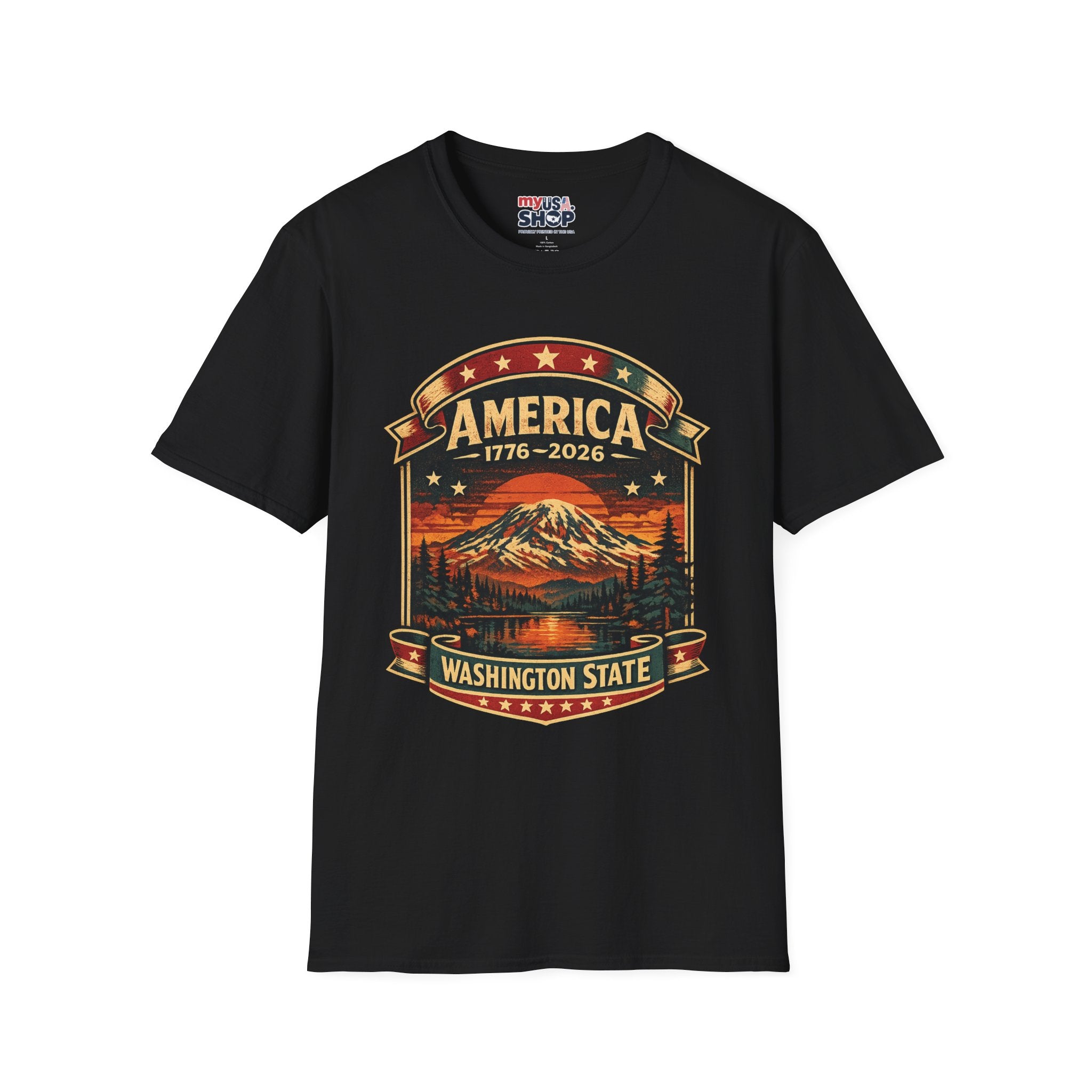 America 250 - Washington State Vintage T-Shirt