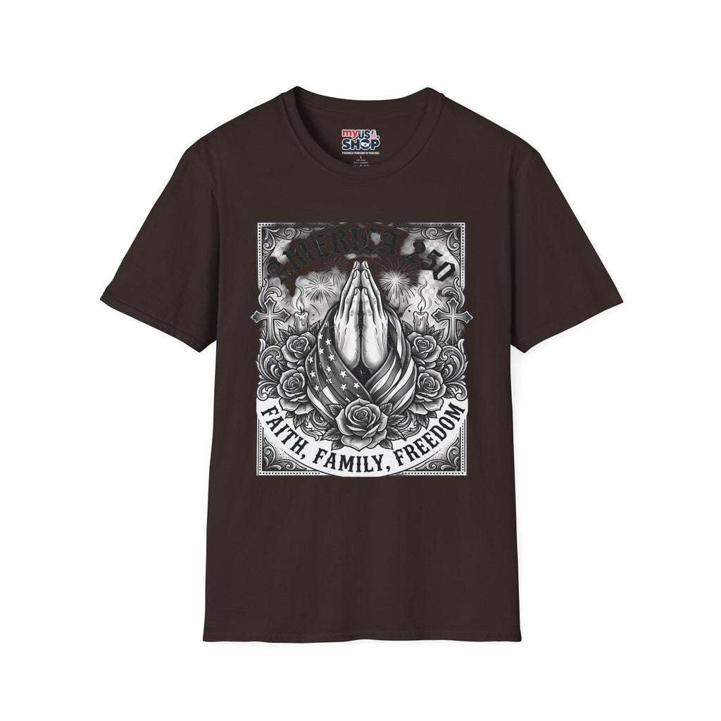 America 250 Praying Hands — Faith, Family, Freedom