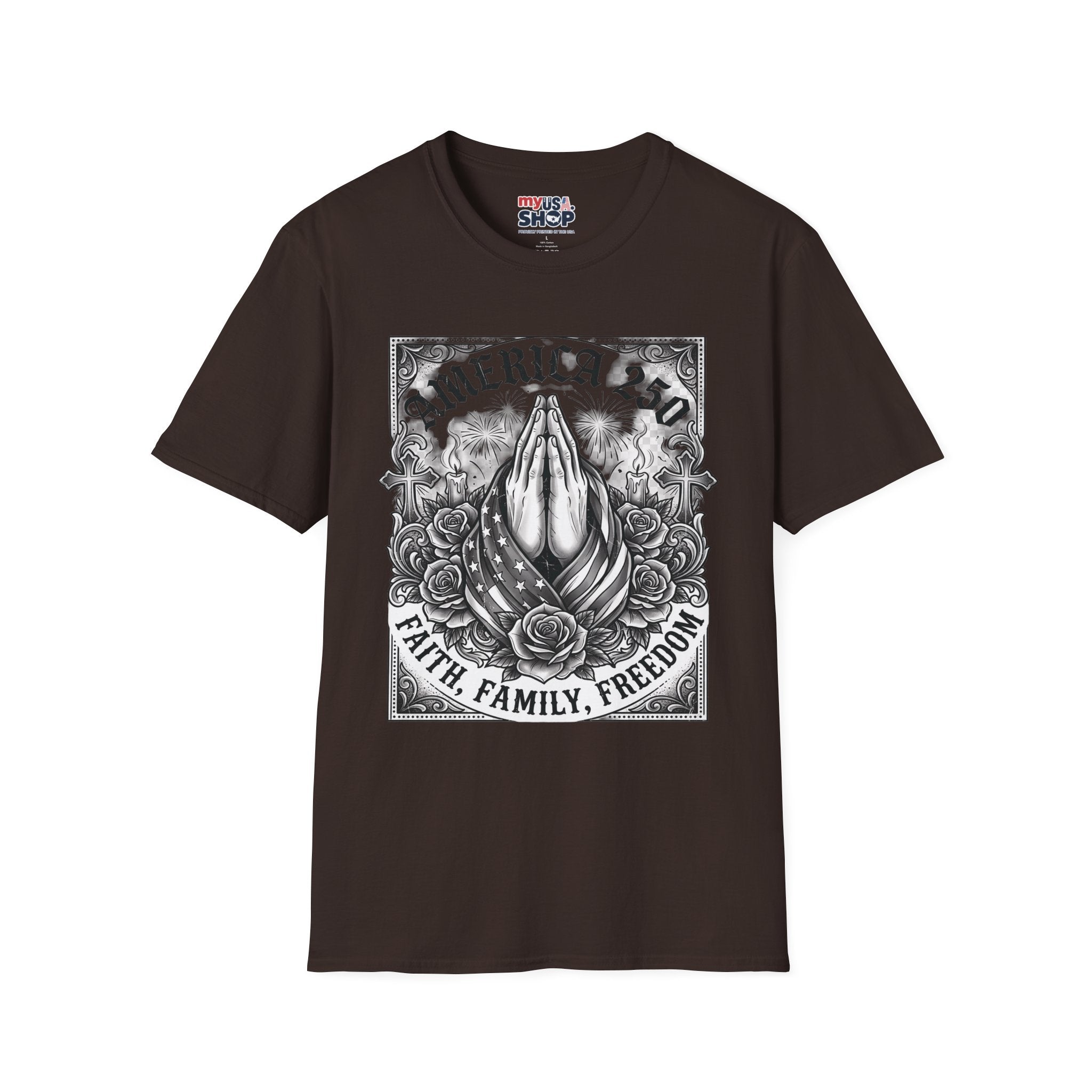 America 250 Praying Hands — Faith, Family, Freedom