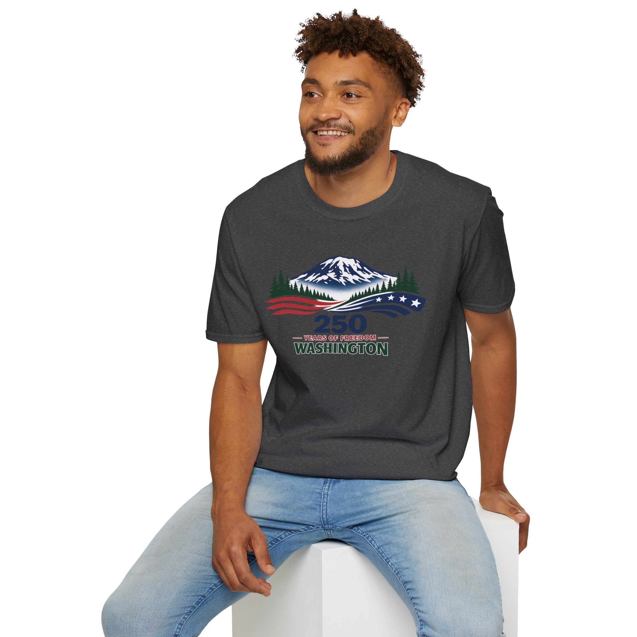 America 250 Washington T-Shirt - Unisex Softstyle T-Shirt