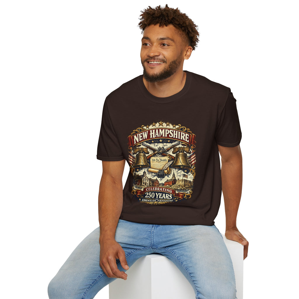 America 250 New Hampshire Heritage T-Shirt — We the People 250th Anniversary Vintage