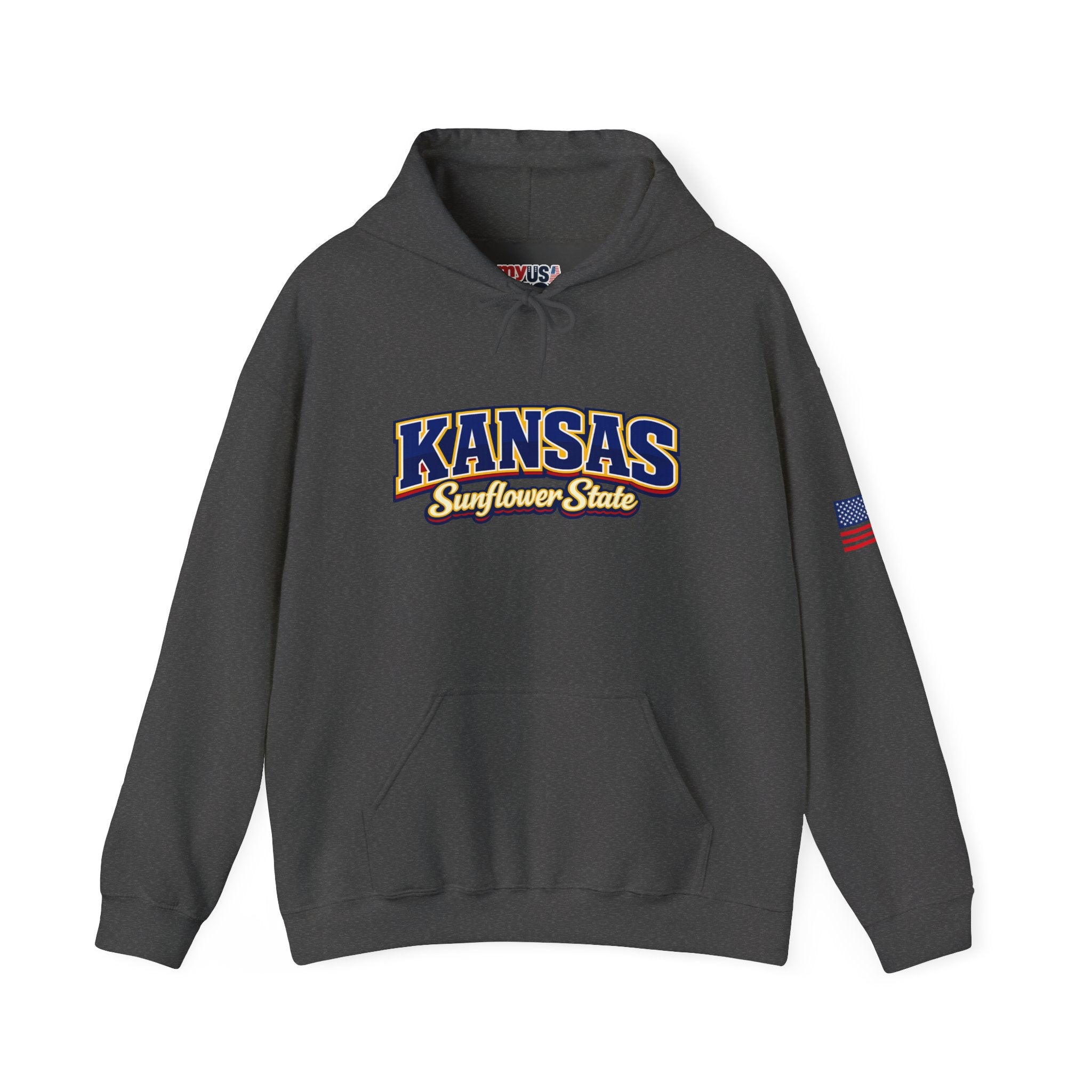 Kansas Sunflower State Heavy Blend Hooded Sweatshirt