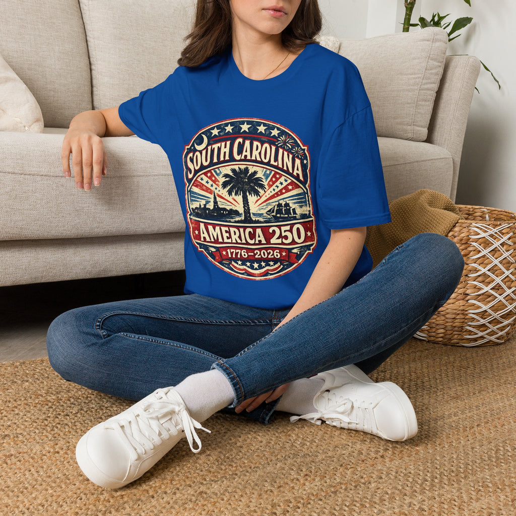 America 250 South Carolina Anniversary T-Shirt — Retro State Pride Tee