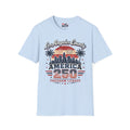 Los Angeles County Skyline T-Shirt — Vintage American 250 Fireworks Design