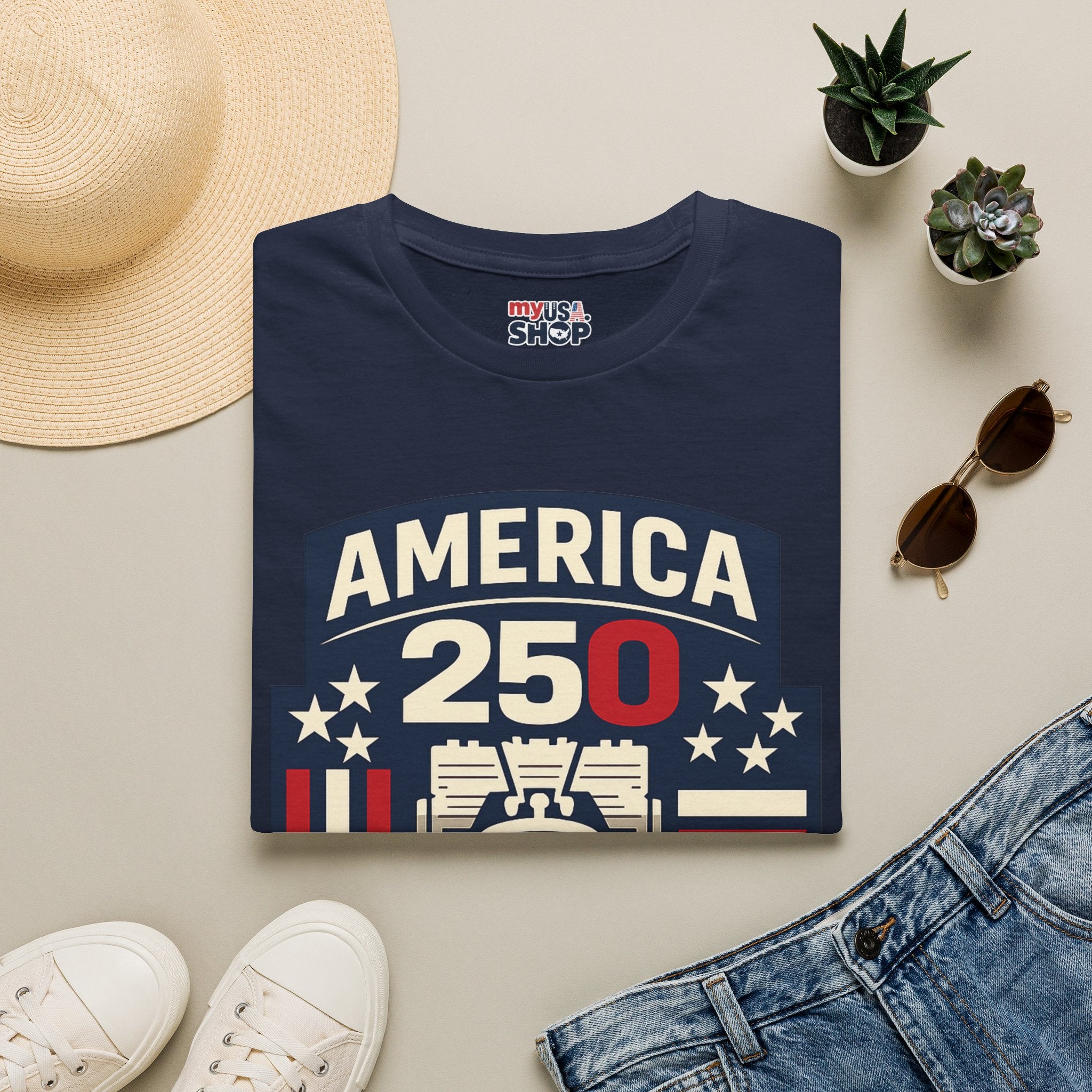 Pennsylvania America 250 Shirt — Modern Minimal Patriotic Badge Tee