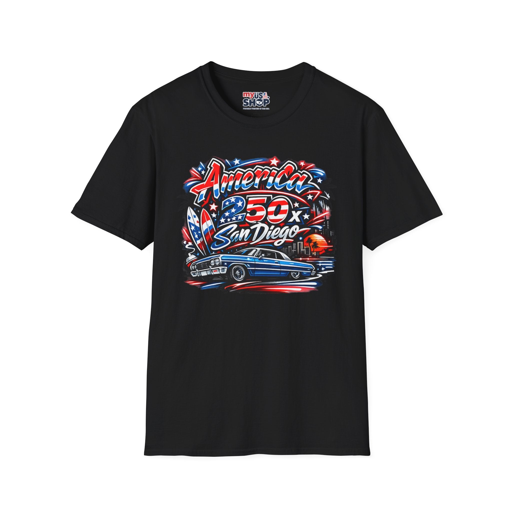 America 250 San Diego California Lowrider Tee