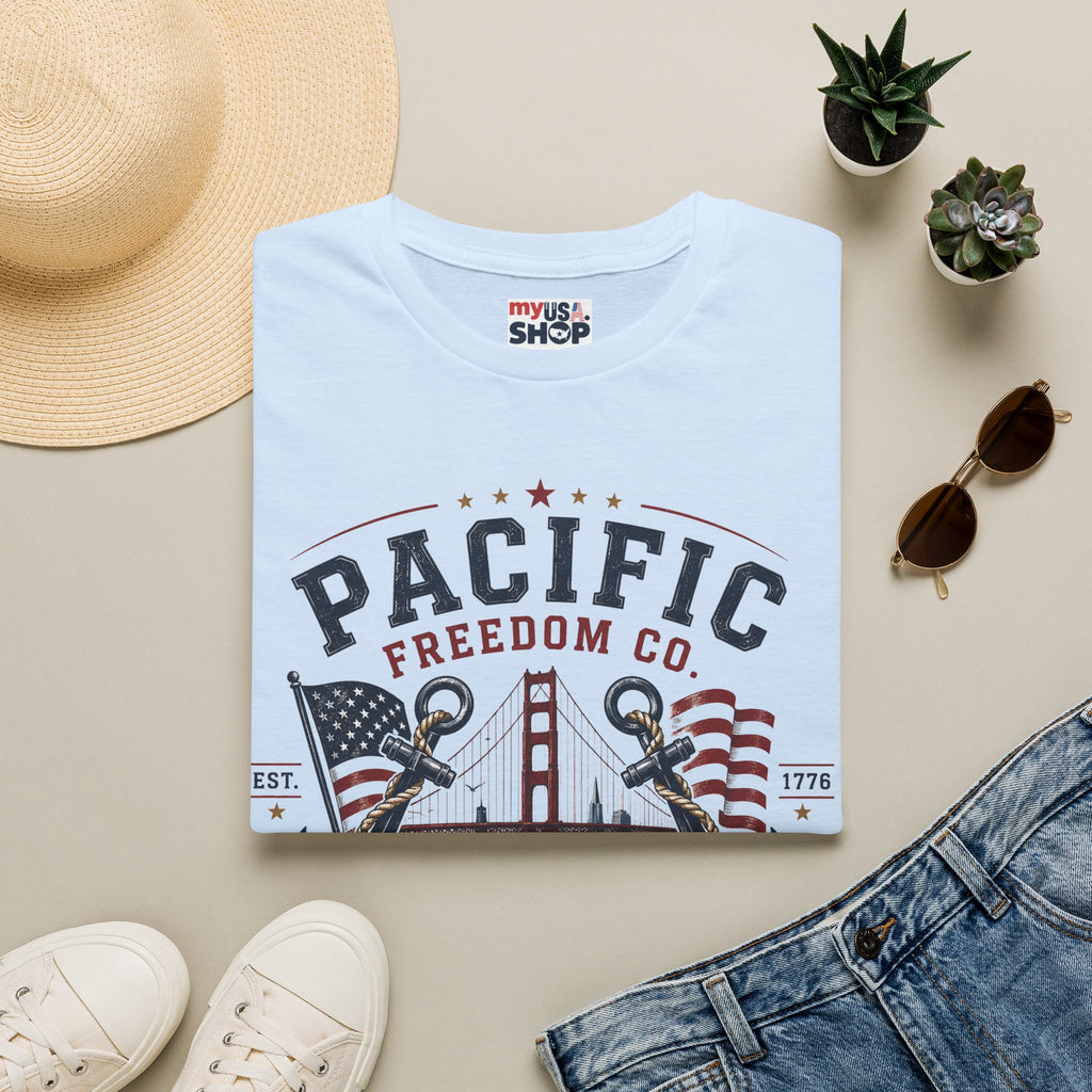 America 250 Pacific Freedom Co. San Francisco California T-Shirt