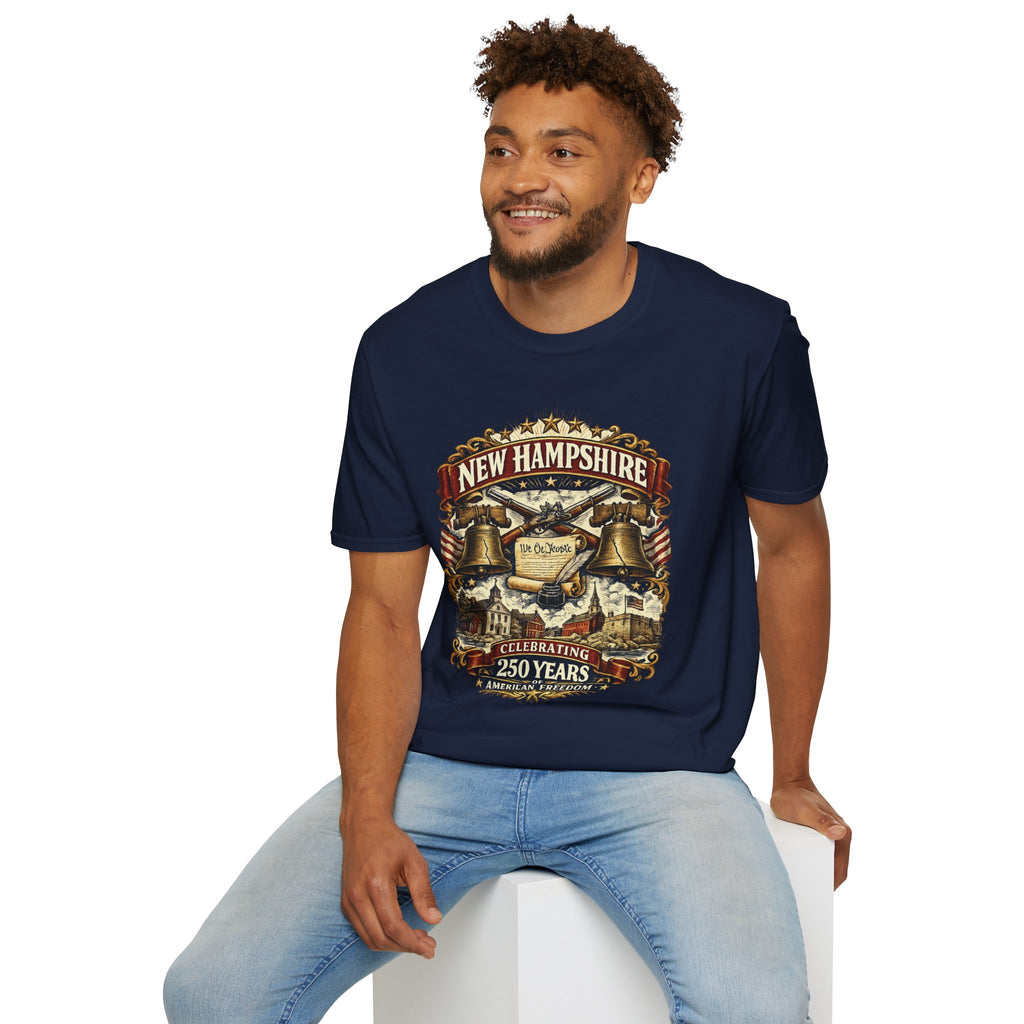 America 250 New Hampshire Heritage T-Shirt — We the People 250th Anniversary Vintage