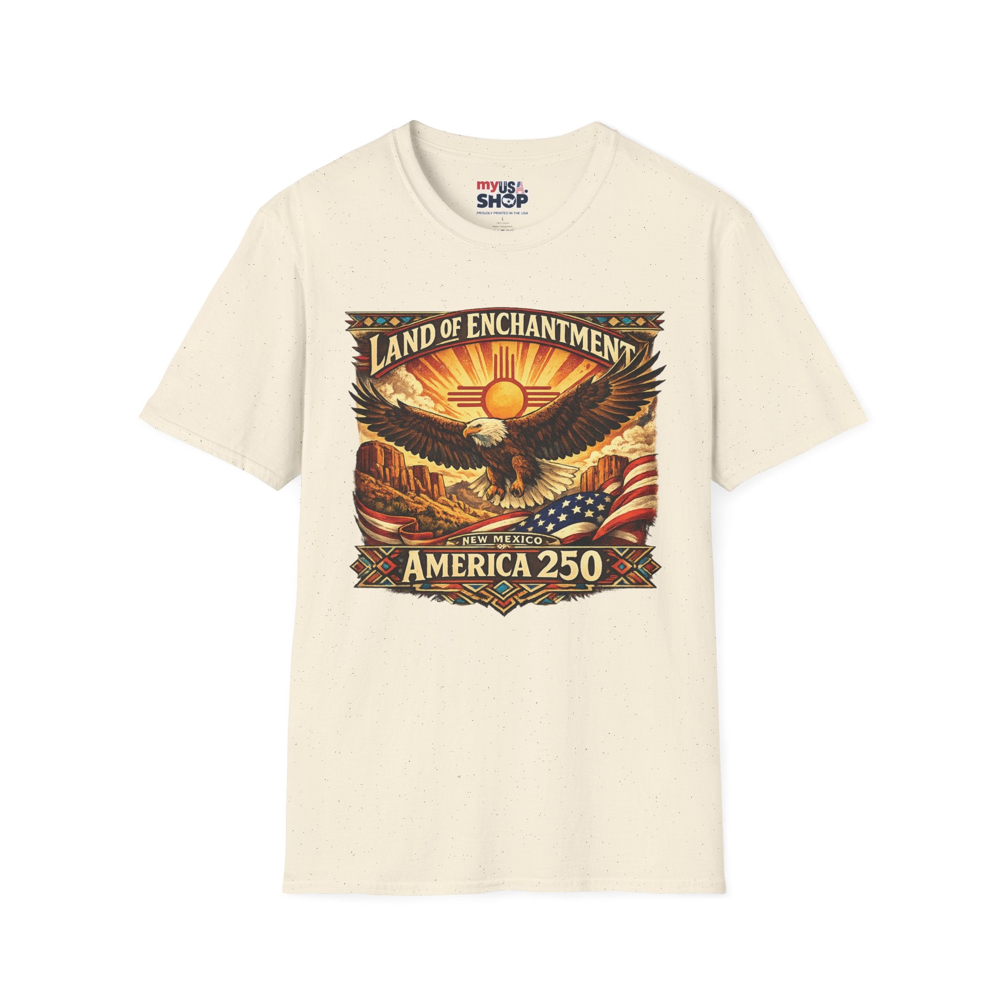 America 250 Land of Enchantment Eagle — New Mexico Patriotic Graphic Tee