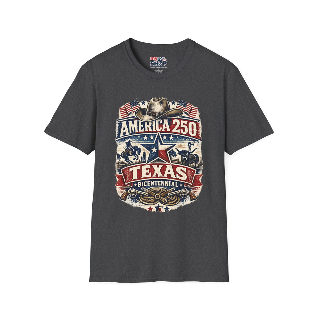 America 250 Texas T-Shirt — Western Heritage Graphic Tee