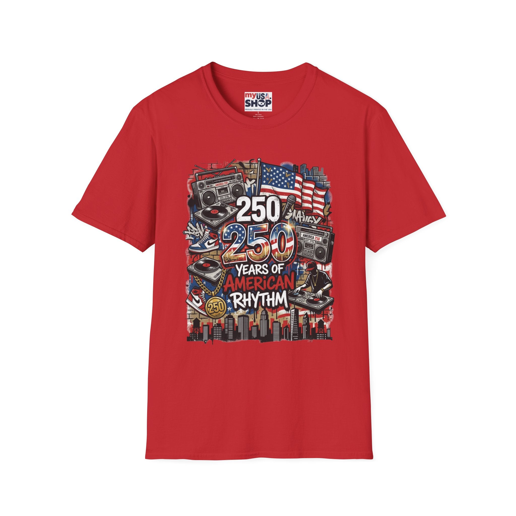 250 Years of American Rhythm T-Shirt America 250 Pop Culture