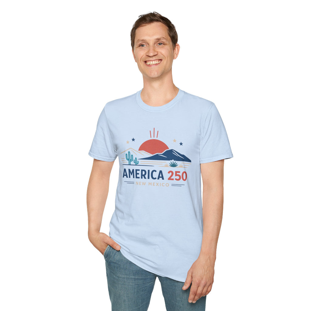 America 250 T-Shirt — New Mexico Desert Sunrise Graphic Tee