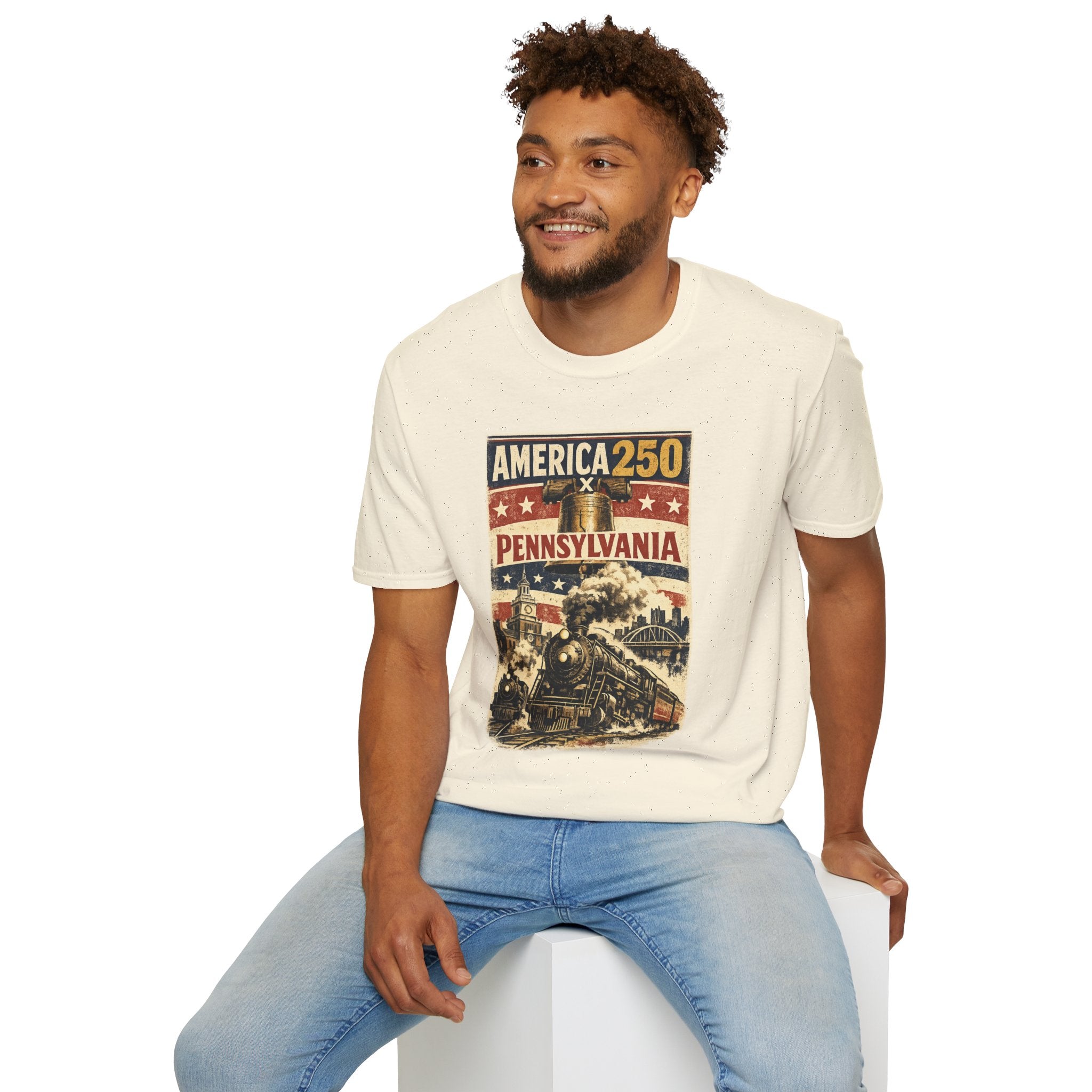 Pennsylvania America 250 Shirt — Vintage Steam Railroad Heritage Tee