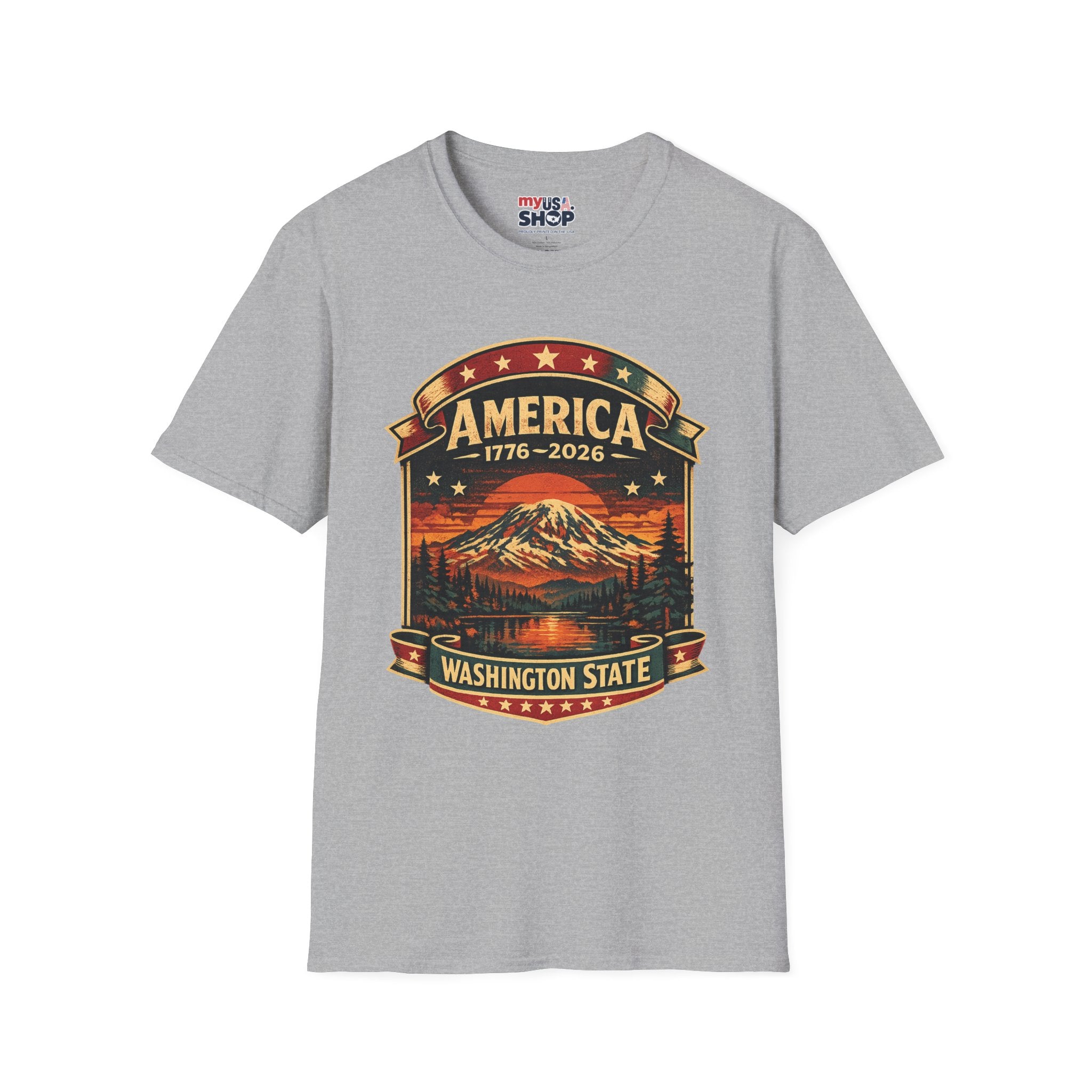 America 250 - Washington State Vintage T-Shirt