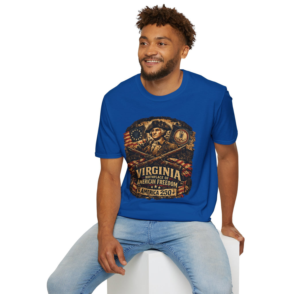 America 250 Virginia- American Freedom Tee Design