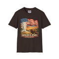 America 250 T-Shirt — Vintage Wyoming Yellowstone Design